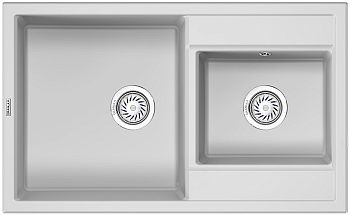 Фото товара: GRANULA 8201 мойка, гранит, арктик (белый)