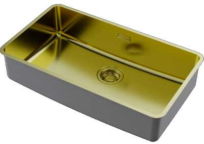 Детальное фото товара: Omoikiri Omi 73-U/I-LG Ultra, мойка, нержавеющая сталь, светлое золото