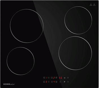 Фото товара: HOMSair HVC64BK стеклокерамическая поверхность