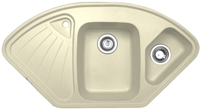 Детальное фото товара: Zigmund & Shtain ECKIG 1000.2, мойка, молодое шампанское