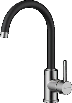 Фото товара: Omoikiri Shinagawa-BN-BL, смеситель, нержавеющая сталь, черный