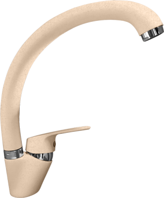 Детальное фото товара: GranFest 3323, смеситель, мрамор, песочный