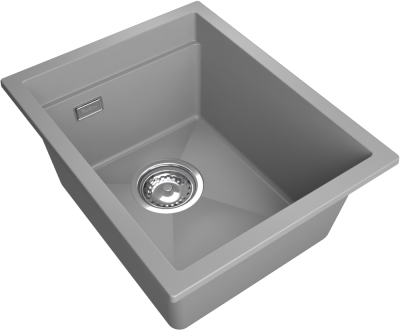 Детальное фото товара: Rivelato LINO LN-354 grigio metallizz, мойка, гранит, серый металлик