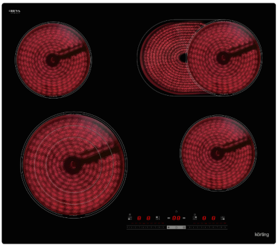 Детальное фото товара: Korting HK 63910 B стеклокерамическая поверхность