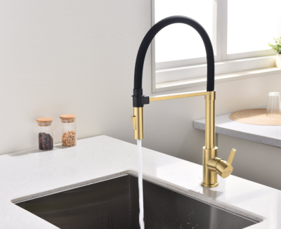 Детальное фото товара: Paulmark HALT, смеситель, светлое брашированное золото