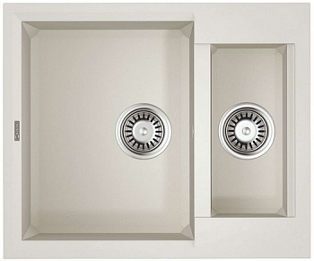 Фото товара: Omoikiri Sakaime 60-2-WH, мойка, гранит, белый