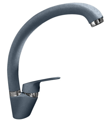 GranFest 3323, смеситель, мрамор, графит Детальное фото товара: GranFest 3323, смеситель, мрамор, графит