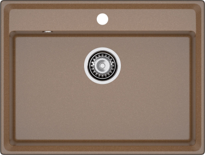 Детальное фото товара: GranFest LEVEL GF-LV-660, мойка, мрамор, терракот