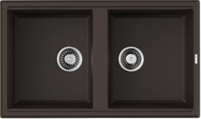 Детальное фото товара: Omoikiri Tedori 86-2-DC, мойка, гранит, темный шоколад