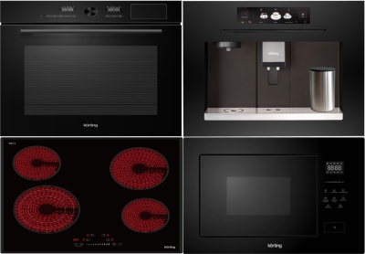 KORTING HK 63500 B + OKB 1650 GN STEAM + KMI 827 GN + KCM 9830 BCG