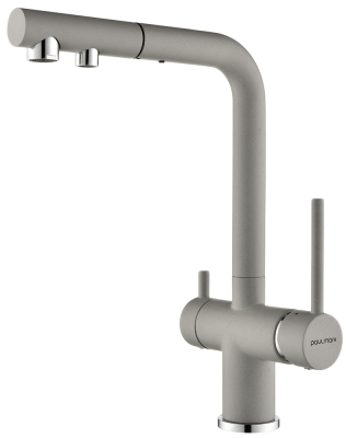 Paulmark SERPENTINE, смеситель, гранит, серый дым