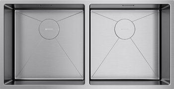 Фото товара: Omoikiri Taki 86-2-U/IF-IN, мойка, нержавеющая сталь