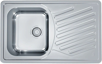 Фото товара: ALVEUS ELEGANT 30 SAT 90, мойка, нержавеющая сталь (в комплекте с сифоном 1130551)