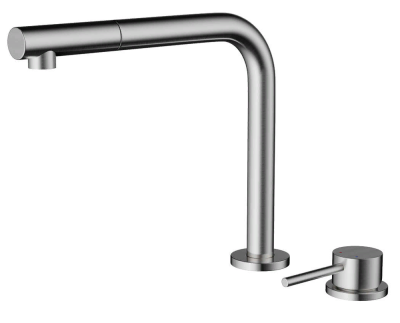 Детальное фото товара: Omoikiri Nara-S-BN, смеситель, нержавеющая сталь