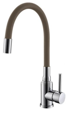 Детальное фото товара: ALVEUS GENESIS FLEXA BEIGE CHR, смеситель, хром/бежевый