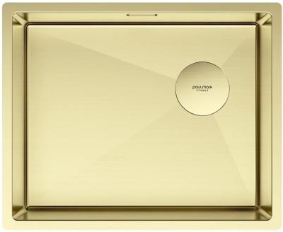 Детальное фото товара: Paulmark NEXT-SKEW 54 UNI, мойка, нержавеющая сталь, светлое золото