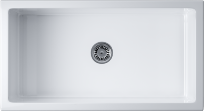 Детальное фото товара: Omoikiri Mikura 83-WH Glossy, мойка, керамика, белый глянцевый