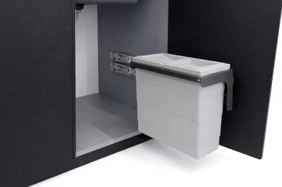 Детальное фото товара: Hailo Slim soft выдвижная мусорная система с 1 ведром 12 л