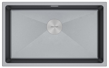 Фото товара: Paulmark LUMI 74UNI, мойка, гранит, серый металлик