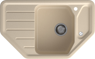 GranFest CORNER GF-C-800 E, мойка, мрамор, кашемир GranFest CORNER GF-C-800 E, мойка, мрамор, кашемир