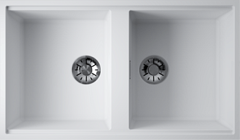 Фото товара: Omoikiri Kitagawa 83-2-U-WH, мойка, керамика, белый