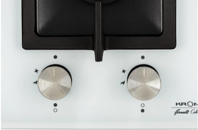 Krona CALORE 30 WH Детальное фото товара: Krona CALORE 30 WH газовая поверхность