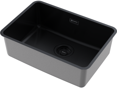 Детальное фото товара: Omoikiri Omi 53-U/I-GB Ultra Mini, мойка, нержавеющая сталь/графит