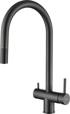 Детальное фото товара: Rivelato TREVI 2433505 PVD black, смеситель, черный