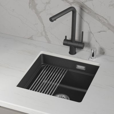 Детальное фото товара: GRANULA 4501iU мойка, гранит, черный