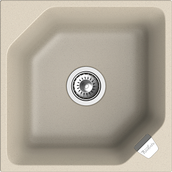 Фото товара: Rivelato LOCUS LS-50 beige scuro, мойка, гранит, темно-бежевый