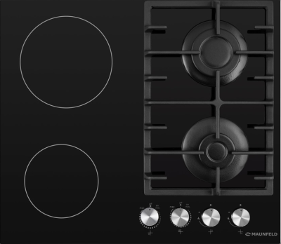 Детальное фото товара: Maunfeld EEHG.642VC.3CB/KG комбинированная поверхность