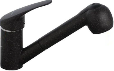 Детальное фото товара: ALVEUS GENESIS GM 220 G55 AQ, смеситель, гранит, черный