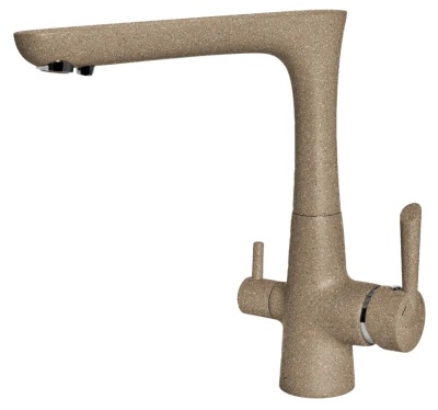 GranFest 3223, смеситель, мрамор, песочный