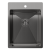 Rivelato RINOX 3850 PVD black, мойка, нержавеющая сталь, черный Детальное фото товара: Rivelato RINOX 3850 PVD black, мойка, нержавеющая сталь, черный