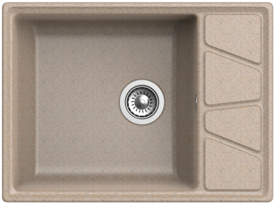 Детальное фото товара: GranFest VERTEX GF-V-680L, мойка, мрамор, песочный