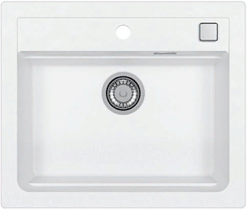 Фото товара: ALVEUS GRANITAL ATROX 30 ARCTIC - G11, мойка, гранит, белый (в комплекте с сифоном 1132823)