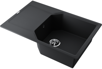 Детальное фото товара: Omoikiri Yonaka 78-LB-BL, мойка, гранит, черный