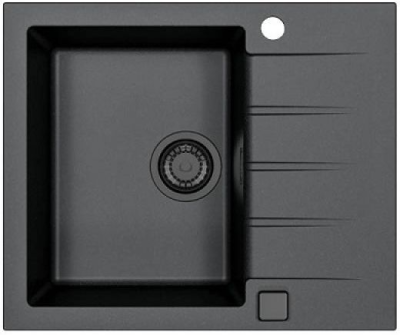 ALVEUS GRANITAL CADIT 10 G91 CARBON, мойка, гранит, черный (в комплекте с сифоном 1148149)