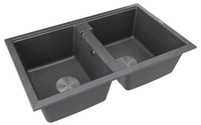 Детальное фото товара: Paulmark TANDEM 80/2, мойка, гранит, графит