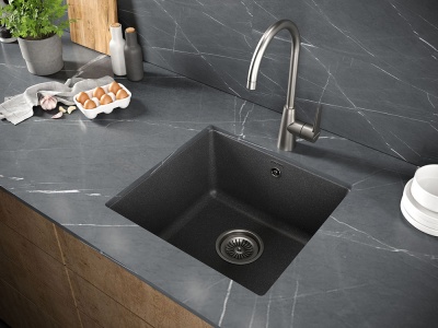 Paulmark GERA 50, мойка, гранит, графит Детальное фото товара: Paulmark GERA 50, мойка, гранит, графит