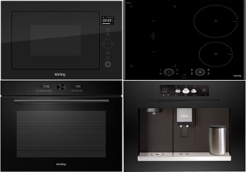 Фото товара: KORTING HIB 64750 B SMART + OKB 1680 GN MW + KMI 825 TGN + KCM 9830 BCG