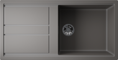 Детальное фото товара: Omoikiri Kitagawa 100-GR, мойка, керамика, leningrad grey