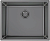 Фото товара: ALVEUS KOMBINO 50 MONARCH ANTRACITE SAT-90, мойка,нерж.сталь, антрацит (в компл. с выпуском без сиф)