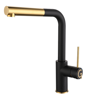 Rivelato ALBANO 1573503 nero/oro, смеситель, гранит, черный/золото