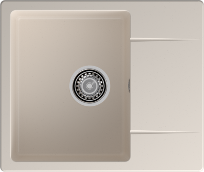 GranFest URBAN 258L, мойка, гранит, белый