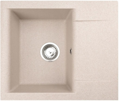 ALVEUS GEM 20 GRANITAL G55, мойка, гранит, бежевый (в комплекте с сифоном 1130548)