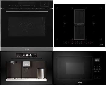 Фото товара: KORTING HIBH 68980 NB + OKB 1350 S GNBX STEAM + KMI 827 GN + KCM 9830 BCG