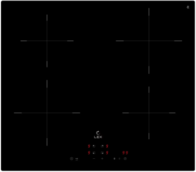 Фото товара: LEX EVI 640A BL индукционная поверхность