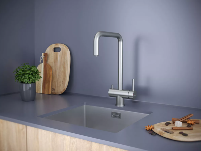 Paulmark WETTER, смеситель, брашированная сталь Детальное фото товара: Paulmark WETTER, смеситель, брашированная сталь