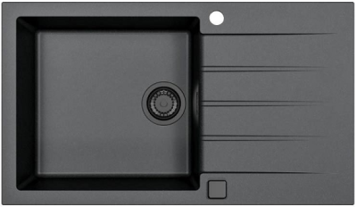 ALVEUS GRANITAL CADIT 40 CARBON - G91, мойка, гранит, черный (в комплекте с сифоном 1148149)